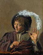 Frans Hals Singing Boy with Flute Spain oil painting artist